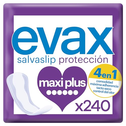 Evax Salvaslip Maxiplus, 240 unidades, Protección, Comodidad y Sistema No Olor