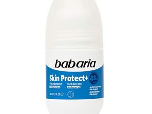 Babaria – Desodorante rollon Skin Protect+ -0% alcohol – Antitranspirante – 50 ml
