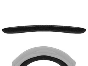 Almohadilla para diadema de terciopelo con gancho y bucle Geekria, instalación DIY, no necesita herramientas, solo se adapta a la cubierta para diadema con gancho y bucle Geekria (negro)