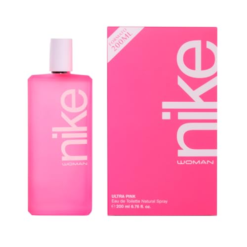 NIKE - Ultra Pink 200 ml, Colonia Mujer, Perfume Formato Spray, Eau de Toilette Natural y Femenina, Aroma Oriental Gourmand, Fragancia Fresca, Rebelde y de Larga Duración