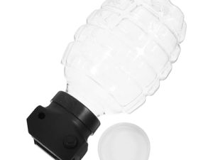 Gogogmee Botella de Plástico Transparente para Subenvase de Cuentas de Piña Conector Tapa Hermética Botella Pequeña de Almacenamiento para Juegos Infantiles y Recarga de Polvo Uso