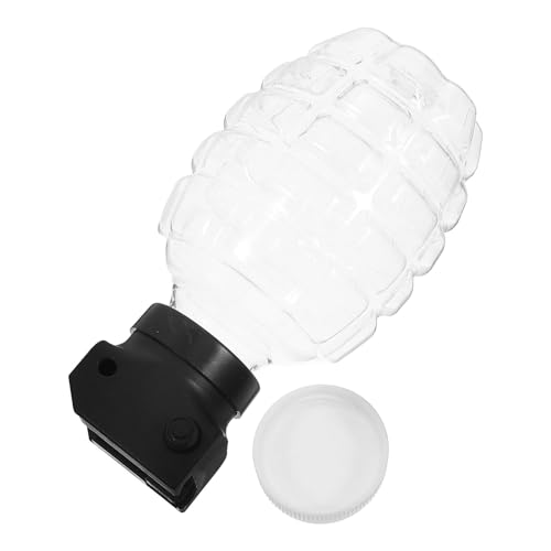Gogogmee Botella de Plástico Transparente para Subenvase de Cuentas de Piña Conector Tapa Hermética Botella Pequeña de Almacenamiento para Juegos Infantiles y Recarga de Polvo Uso