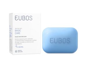 PASTILLA SIN JABÓN DE EUBOS CUIDADO BÁSICO: suave, sin jabón ni perfume | Para pieles normales | Sin plástico, sostenible y cunde mucho | Vegana | 125g