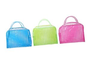 Beatifufu Bolsa De Aseo Transparente 3 Piezas Tamaño Viaje para Mujeres y Hombres Organizador Cosméticos Multifuncional para Campamento y Playa Colores Rojo Verde Azul