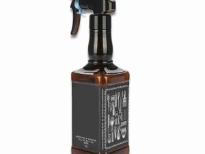 Peluquería Spray Bottlle, 500 ml de plástico Peluquería Spray Bottle Salon Barber Hair Tools Rociador de agua(Marrón)