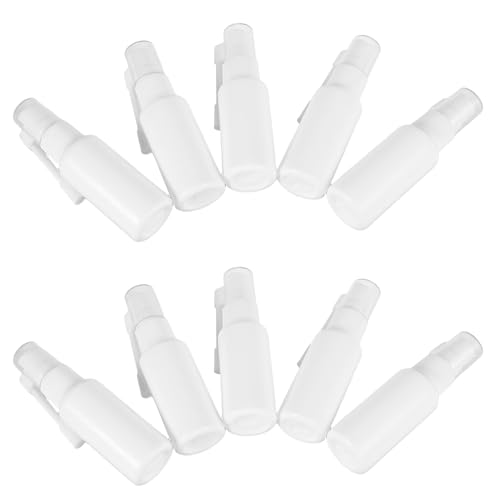 VILLCASE Frascos de Spray Nasal Vacíos 30 Ml Pulverizador Varilla Larga y Boquilla Giratoria Nasal Recargable para y Uso Viaje Pack de 10 Unidades