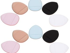 NOLITOY Mini Puff Para Maquillaje Polvo Práctico 12 Piezas Tamaño Pequeño Forma De Gota Doble Uso Cara Niñas Herramientas Cosméticas Portátil