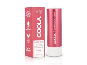 COOLA Mineral Liplux® Organic Tinted Lip Balm Sunscreen SPF 30 Summer Crush, 4.2g