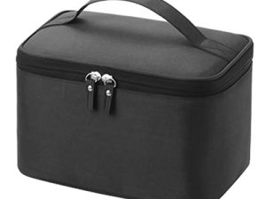 FRCOLOR Bolsa de Almacenamiento baul almacenaje baules de almacenaje Neceser Maquillaje Neceser Mujer Bandolera para Mujer Bolsas de Aseo para Viajar Accesorios de Viaje Tela Oxford Black