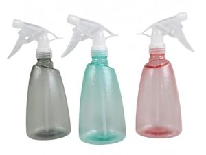 Alfven pulverizadoras de agua de 500 ml, 3 botellas atomizador de plástico reutilizable botella de spray transparente pulverizador de plástico para limpieza hogar, jardín, peluquería, plantas