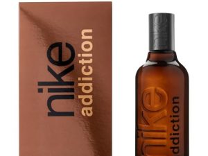 NIKE – Addiction Man 100 ml, Colonia Hombre, Perfume Formato Líquido, Eau de Toilette Natural y Masculina, Aroma Amaderado Balsámico, Fragancia Fresca y de Larga Duración
