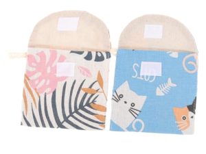 CALLARON 2piezas Bolsa Para Guardar Compresas Higiénicas Portable De Viaje Menstruación Para Niñas Bolsa De Aseo Mujer