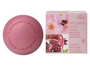Speick Jabón Bienestar ducha y jabón de baño Wild Rose granada, 12-pack (12 x 200g)