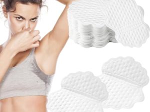 AEIOPRS 20 Piezas Almohadillas para Sudor de Axilas Antitranspirante para Axilas Absorbe Sudor y Olores para Mujeres y Hombres