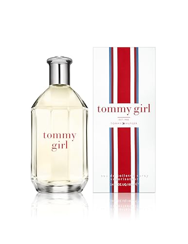 Tommy Hilfiger – Tommy Girl Eau de Toilette – 100 ml – Perfume de Mujer – Fragancia Floral Frutal – Fragancia Floral Muy Fresca con Notas Frutales – Botella de Vidrio Transparente