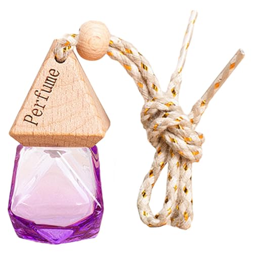 Ambientador de coche Botellas - Recargable colgante difusor de ambientador para coche | Difusor de aromaterapia de aceites esenciales colgante de perfume colgante para coche, tapa triangular