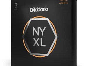 D’Addario Cuerdas Guitarra Electrica | Cuerdas de Guitarra | NYXL1046-3P – Corde avvolte in nickel per chitarra elettrica, scalatura leggera normale, 10-46, 3 mute