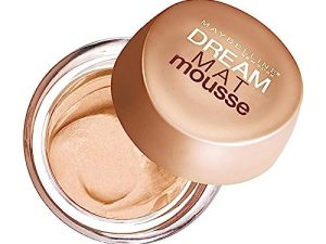 Maybelline New York – Dream Mat Mousse, Base de Maquillaje en Mousse, Tono 30 Natural