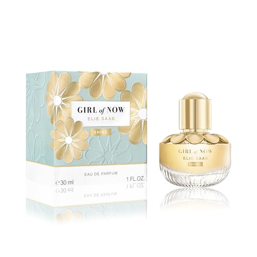 Elie Saab Girl of Now Shine 30 ml – Eau de Parfum de Mujer – Fragancia Gourmand Empolvada – Notas de Piña, Flor de Ormond, Vainilla y Pachulí – Botella de Cristal Transparente