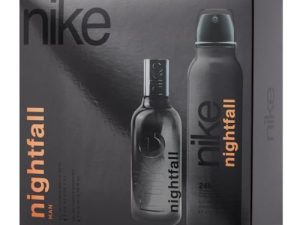 NIKE – Nightfall Man Promoción Perfume 100 ml + Desodorante 200 ml, Colonia y Desodorante Hombre, Perfume Formato Spray, Eau de Toilette Natural y Masculina, Aroma Floral Frutal