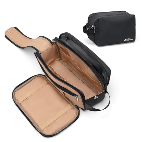 Neceser para Mujer y Hombre, Bolsa de Afeitado Resistente al Agua, Bolsa de Aseo de Viaje de Gran Capacidad, Accesorios de Viaje, Neceser de Maquillaje para Colgar (Negro)