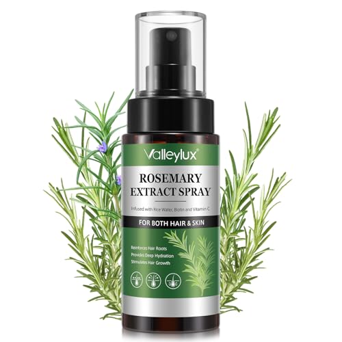 Spray de agua de romero-Spray capilar de agua de arroz y romero 120 ml,Cuidado capilar fortalecedor | Hidrata y espesa de forma natural | Para cabello seco, graso, debilitado y dañado