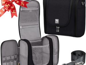 BOACAY Neceser Grande para Mujer y Hombre, Bolsa de Aseo Colgante, Bolso Baño y Viaje, Organizador de Maquillaje, Kit para Cosméticos, Accesorios