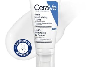 TOP VENTAS: CeraVe, Loción Hidratante de Rostro PM, Para Piel Normal a Seca, Hidrata y Restaura la Barrera Protectora de la Piel, Enriquecida con Ceidas Esenciales, Niacinamida y Ácido Hialurónico, 52ml | Oferta Amazon