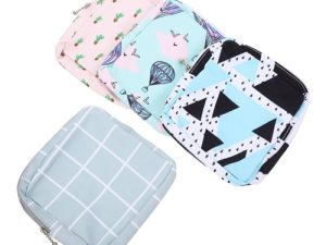 PLAFOPE 4piezas Bolsa Aseo Para Mujer Porta Tampones Portátiles Neceser Compresas Femeninas