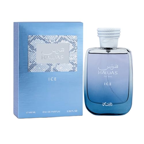 CHOLLO: RASASI Hawas Ice Eau De Parfum Spray para hombre, 3.4 onzas al mejor precio