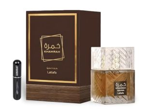 OPORTUNIDAD: Perfume Khamrah Qahwa Original 100ML, Eau da Perfum Unisex Importado desde Dubái con Aas Agradables de Larga Duración, Incluye Atomizador Recargable 5ML, Fragancia Duradera al mejor precio