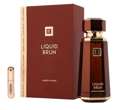 ¡GRAN PRECIO! Liquid Brun Limited Edition Eau de Parfum 150ml, Perfume Árabe Unisex de Larga Duración, Incluye Atomizador, Fragancia con Notas de Vainilla, Cardamomo y Tonka en promoción