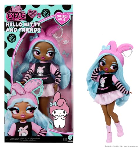 DESCUENTO: L.O.L. Surprise! OMG Loves Hello Kitty and Friends - My Melody, Figura articulada en promoción