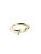 SINGULARU – Anillo Personalizado Letter Spark – Anillo Ajustable – Plata de Ley 925 con Acabado Baño de Oro de 18 Kt. – Talla Unica – Joyas para Mujer – Hecho en España – Letra A