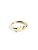SINGULARU – Anillo Personalizado Letter Spark. Ajustable. Plata de Ley 925 con Acabado Baño de Oro de 18 Kt. Talla Unica. Joyas para Mujer. Letra M