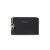 HXT-OAK PU Cuero Hombres Mujeres Verano Colorido Monedero,Mini Cartera pequeña con 3 Ranuras para Tarjetas y 1 Bolsillo con Cremallera,Tarjetero Multifuncional con Llavero Negro