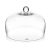 Lacor 61806 Campana Cubre Platos, Protege, Ideal para Conservar y Presentar Alimentos, Vidrio Borosilicato, Muy Resistente, Ø25, Alto: 14 cm, Cristal