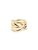 SINGULARU – Anillo Trinity – Anillo Macizo – Anillo de Latón con Acabado Baño de Oro de 18 Kt. – Joyas para Mujer – Hecho en España – Varios Acabados y Tallas – Talla 12