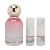 Juego de Pintalabios de Perfume para Mujer, Fragancia Transparente con Sabor Floral con 2 Barras de Labios, Juego de Regalo de 3 Piezas para Mujer