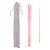 Generic Grabador de instrumentos soprano, dedos alemanes, flauta ABS con barra de limpieza y bolsa suave, instrumento de clarinete de 8 agujeros para niños adultos principiantes, rosa