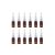 QUUPY 12PCS 20ml Botellas de aerosol nasal de plástico ámbar recargables Pulverizador de niebla fina Limpiador de nariz Contenedores Viales
