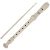 A-Star Soprano/Descant School Recorder Instrumento, digitación inglesa/barroca – Clave de C con tabla de aprendizaje, bolsa, varilla de limpieza – Beige