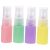 MUCKLILY Botella Atomizador De 10 Ml Set De 4 Colores Macaron (verde Amarillo Rosa Morado) Botella De Viaje Adecuado Para Perfumes y Líquidos Esenciales Material Plástico Diseño Compacto
