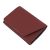 Cartera Triple, Regalo Ideal Cartera Minimalista Delgada de Gran Capacidad Plegable de Cuero Multifunción para la Vida Diaria(Rojo parduzco)