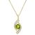 DazzlingRock Collection 18 quilates oro amarillo ovalada redonda Green IJ Peridot Diamante blanco