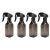 Dawnlights Botella de Spray para el Cabello de 4 Piezas, Botellas de Pulverización de Niebla Fina de Plástico Vacío Universal Multifuncional, para Salones de Barbería