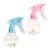 CRILSTYLEO 2 Piezas Botella De Spray Para El Cabello Mini Containers Botellas De Spray Redondas Botella De Spray Para La Cara Contenedores De Viaje De Maquillaje Neblina El Plastico Blue