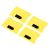 Soporte de Identificación con Bloqueo RFID, Protección Antirrobo Ultrafina, 10 Uds., Fundas de Bloqueo RFID para Gestión de Vehículos para Tarjetas Bancarias (Amarillo)