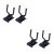 TOYANDONA 4 Piezas Gancho De Guitarra Colgador De Ropa De Plástico Perchas De Guitarra Colgador De Pared Para Soporte De Guitarra Soporte De Pared Para Ukelele Gancho Corto Metal Suave