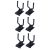 BESTonZON 6 Piezas Gancho De Guitarra Perchas Perchero Colgador Metalico Para Guitarra Gancho De Pared De Guitarra Percha De Ropa Montada En La Pared Montado En La Pared Suave Accesorios